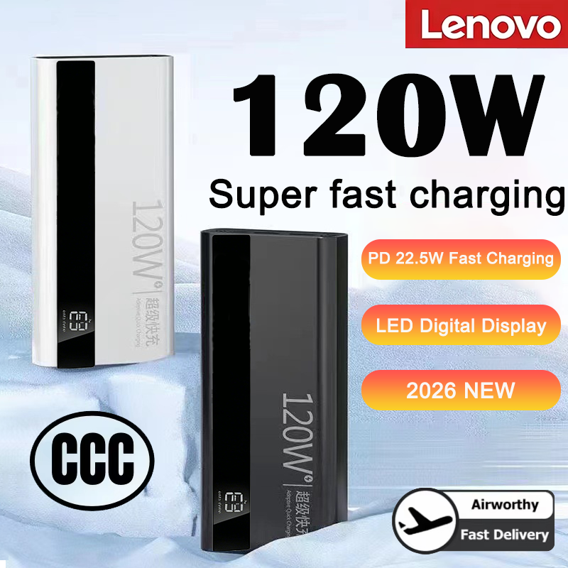 Solar Emergency Charger - Lenovo 2026 1000000mAh Large Capacity Power