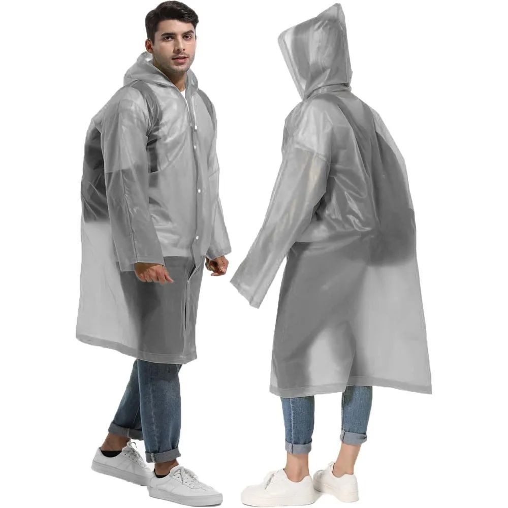 1/2PCS Compact Reusable Rain  - Emergency Poncho Rain ulasan dan harga